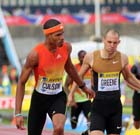 Javier Culson wins the 400 metres hurdles, 2012 Samsung Diamond League, Crystal Palace, London.